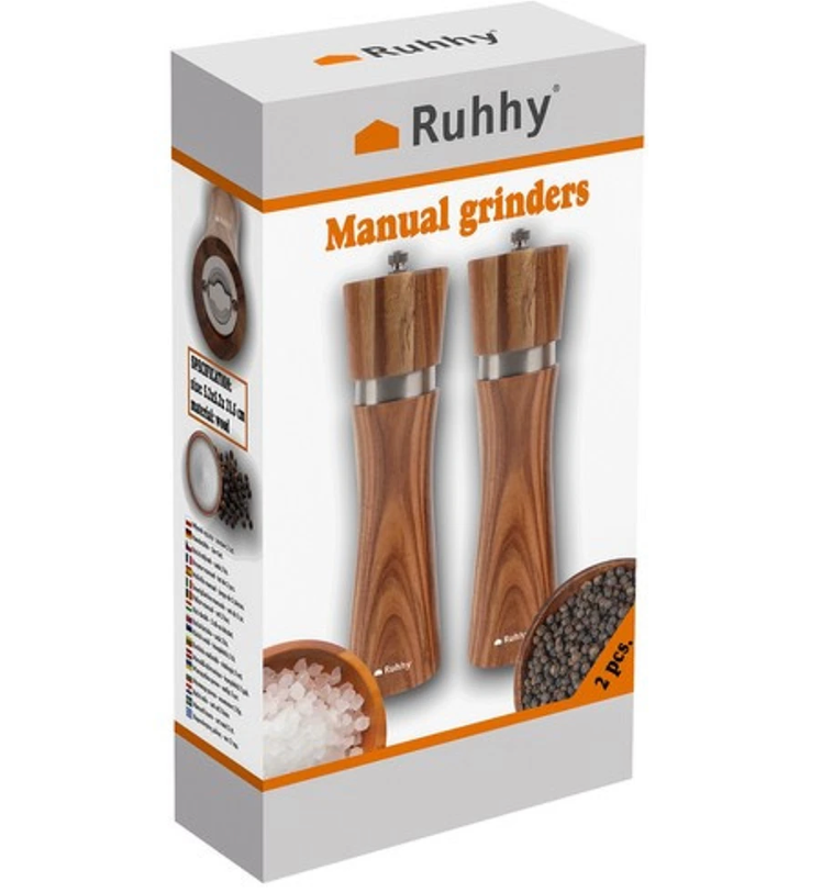 Rankinis malūnėlis- 2 vnt. rinkinys dėžėje
