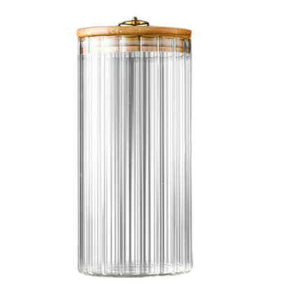 Stiklinė cukrinė, briaunota 1150 ml. baltam fone