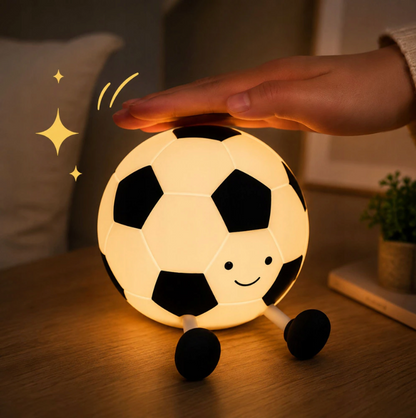 LED futbolo lempa užsidega prilietus