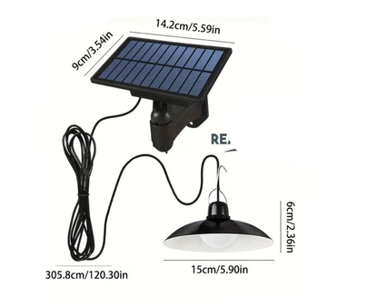  LED sodo šviestuvas išmatavimai