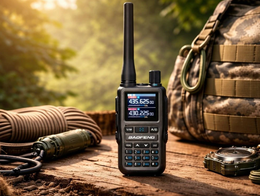 „Baofeng UV-5R“ mini didelio nuotolio racija gamtoja