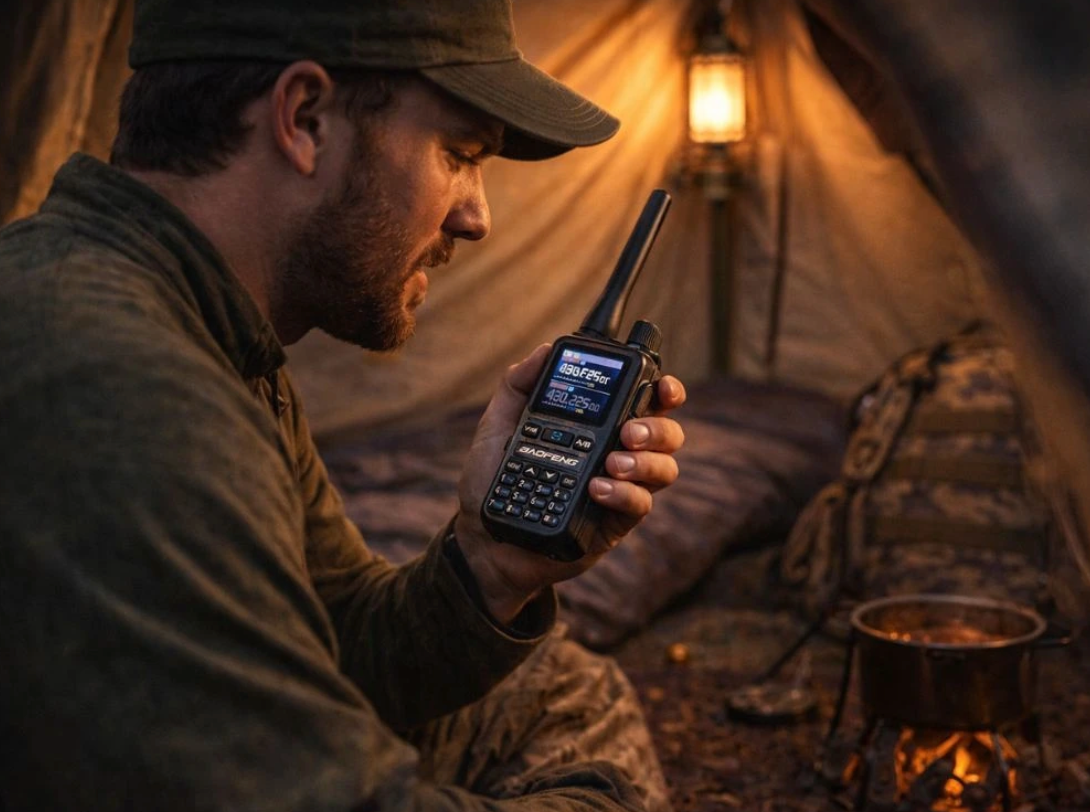 „Baofeng UV-5R“ mini didelio nuotolio racija 
