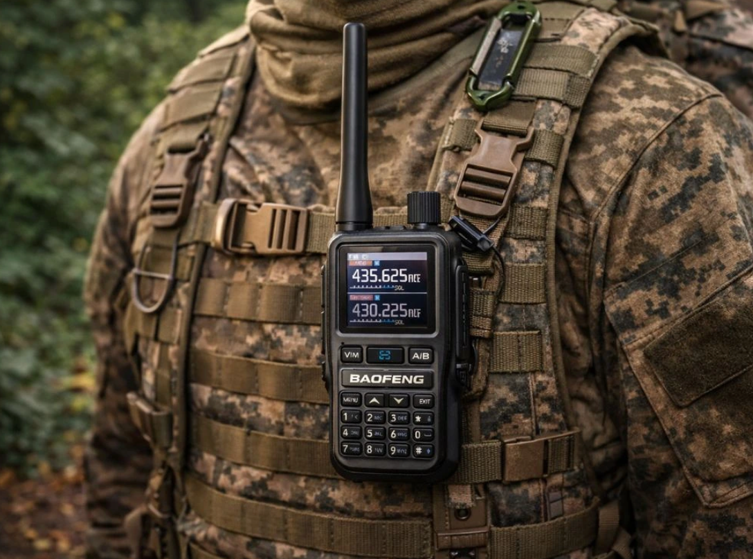 „Baofeng UV-5R“ mini didelio nuotolio racija žvalgyboja