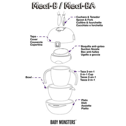 „Baby Monsters“ stalo įrankių rinkinys, 12+ mėn., 5 dalių - Savamrate.lt