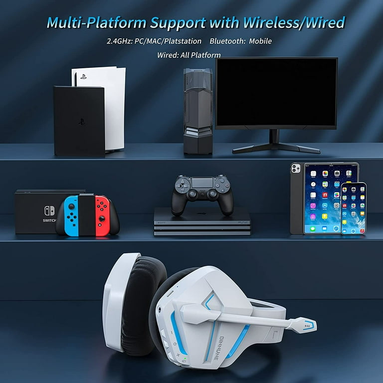 Belaidės žaidimų ausinės skirtos  PC PS4 PS4 PS5 PlayStation 4 5 - Savamrate.lt