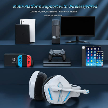Belaidės žaidimų ausinės skirtos  PC PS4 PS4 PS5 PlayStation 4 5 - Savamrate.lt
