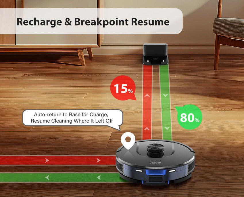 Siurblys robotas Tikom L8000 PRO