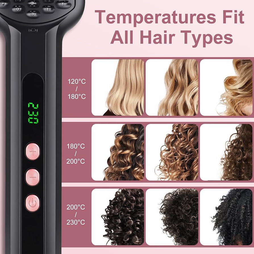 Plaukų tiesinimo šepetys