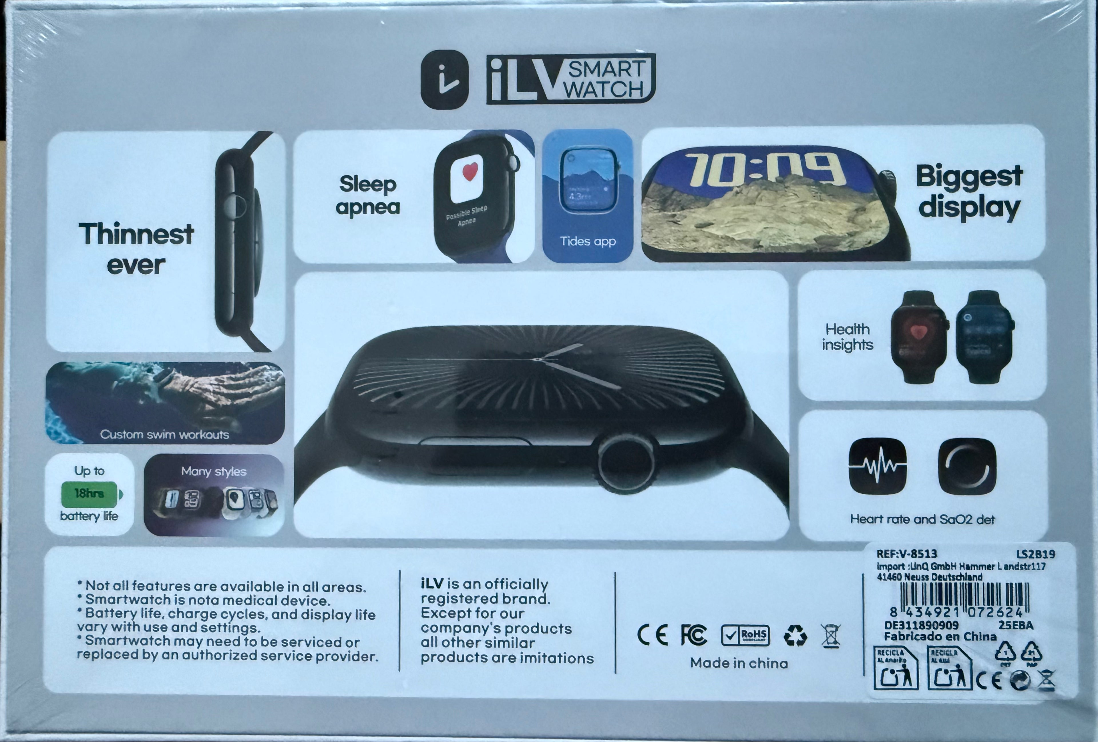 Išmanusis laikrodis V.- X10