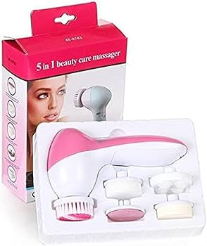 5 viename grožio priežiūros masažuoklis – veido valymas ir odos atgaivinimas