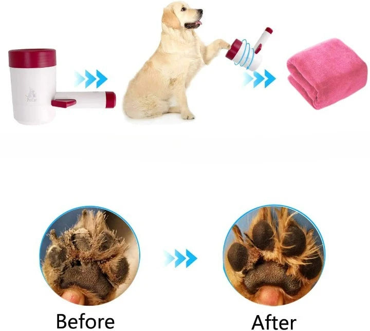 Augintinių letenėlių valymo įrenginys