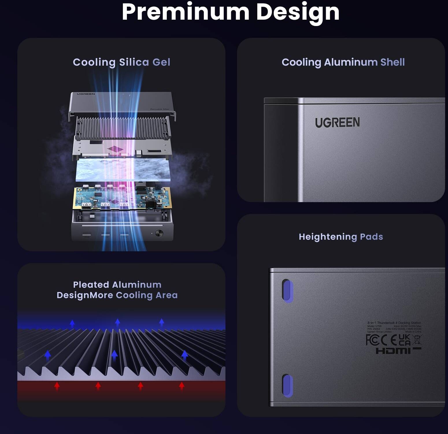 UGREEN TB4 dokas 8-in-1