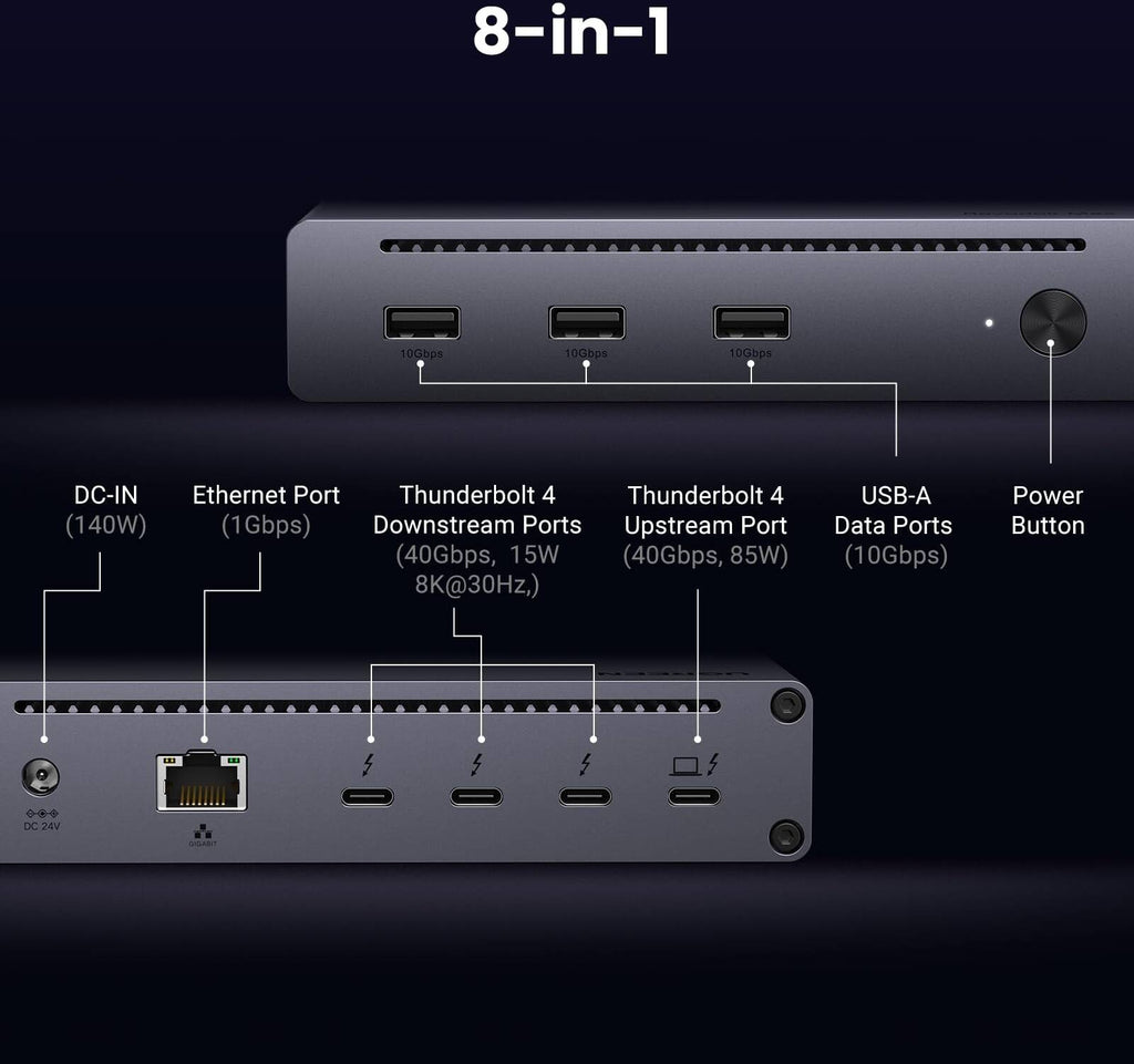 UGREEN TB4 dokas 8-in-1