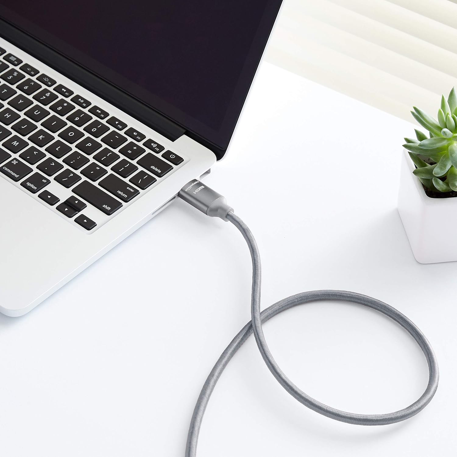 HDMI kabelis - tamsiai pilkas 