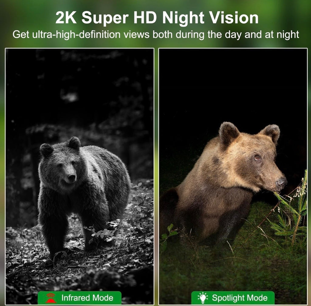 Belaidė laukinės gamtos stebėjimo kamera su judesio jutikliu