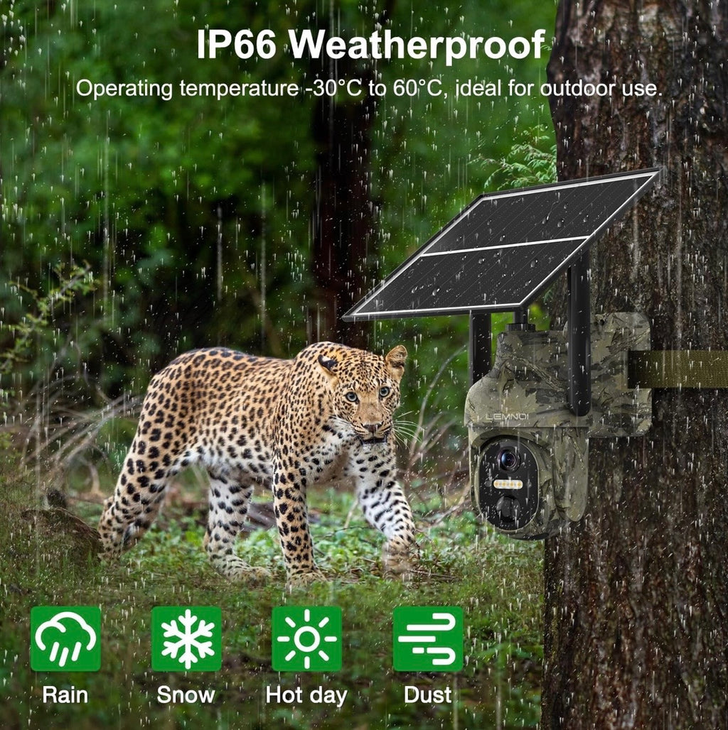 Belaidė laukinės gamtos stebėjimo kamera su judesio jutikliu