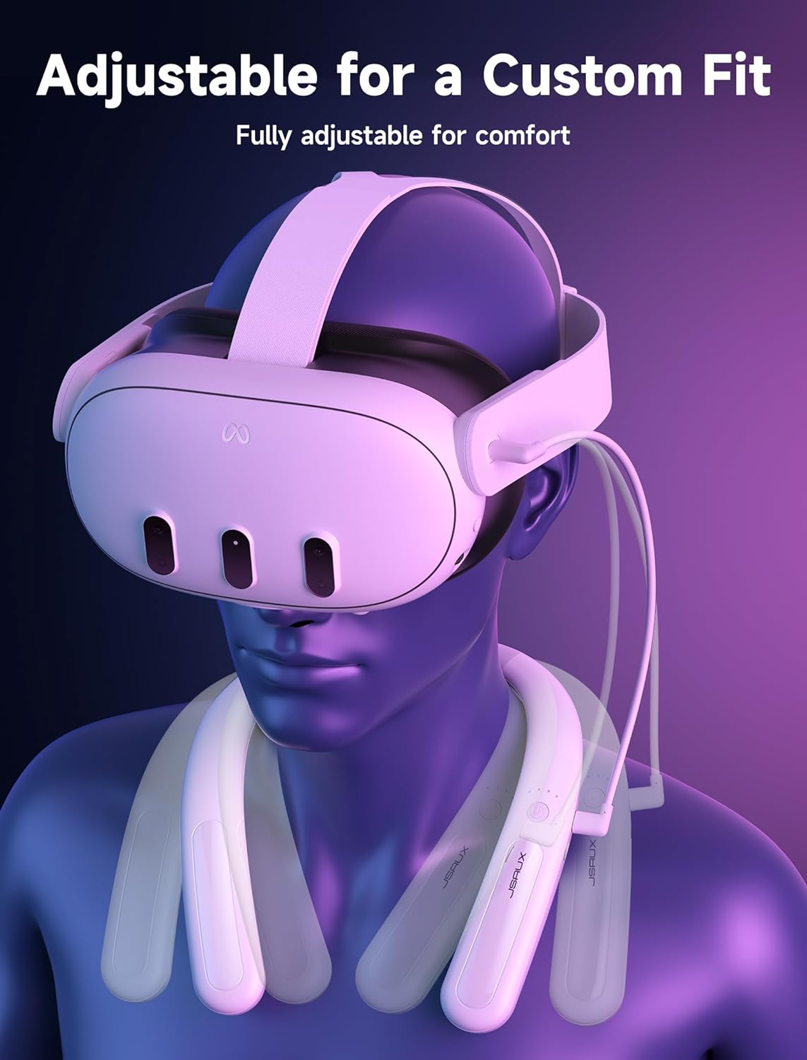 Išorinė kaklo formos baterija JSAUX VR - Savamrate.lt