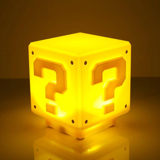 Mario 3D klaustuko ženklo naktinė lemputė - Savamrate.lt