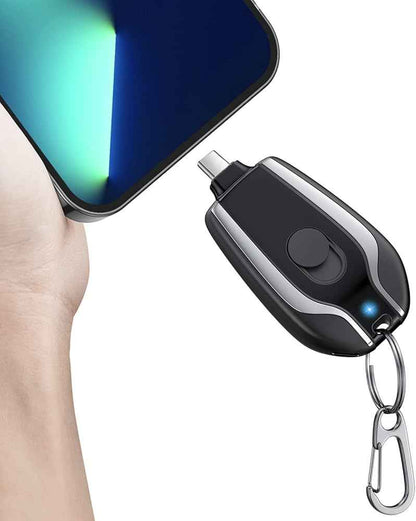 Mini Power Bank su Raktų Pakabuku