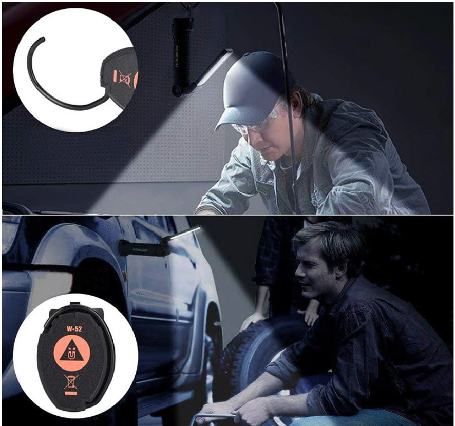 USB darbo lempa su magnetu 