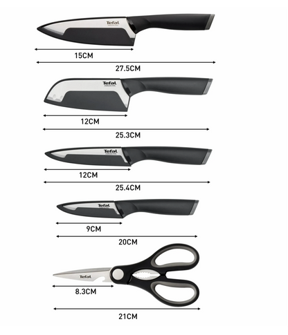 Tefal Comfort 5 Dalių Peilių Rinkinys - Savamrate.lt
