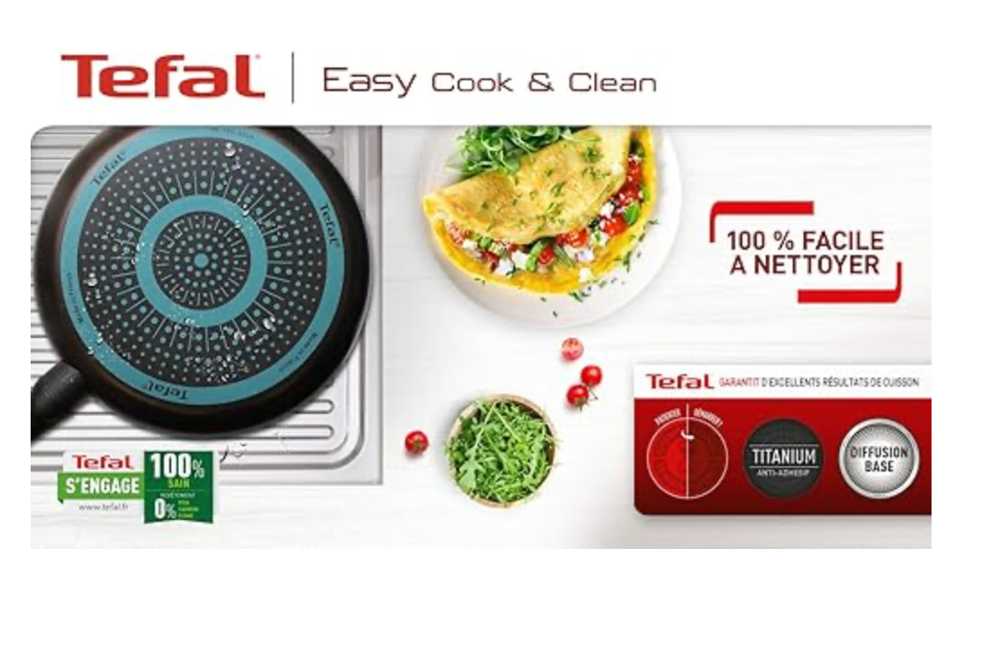 Tefal Easy Cook & Clean Crepe Keptuvė 34 cm. - Savamrate.lt