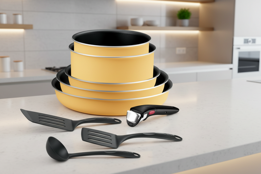 Tefal Ingenio Essential Puodų/Keptuvių Rinkinys su Nuimama Rankena - Savamrate.lt