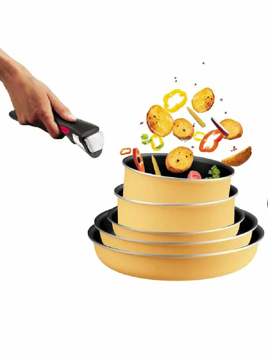 Tefal Ingenio Essential Puodų/Keptuvių Rinkinys su Nuimama Rankena - Savamrate.lt