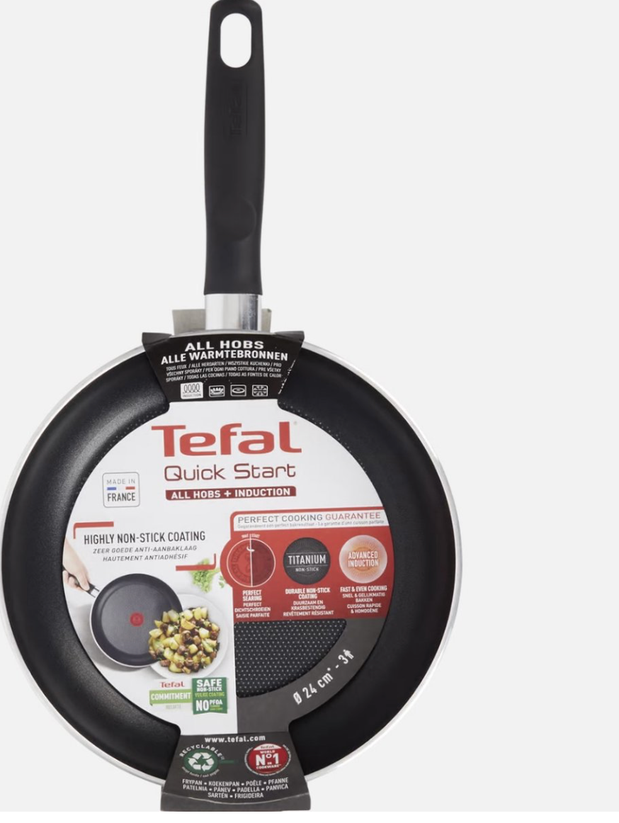 Tefal Quick Start Keptuvė 24 cm - Savamrate.lt
