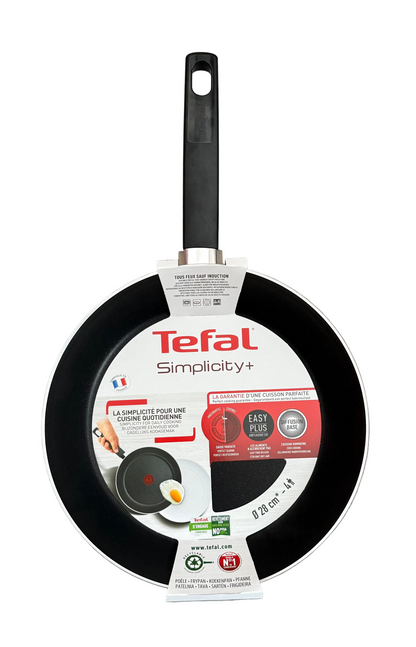 Tefal Simplicity+ keptuvė 28 cm. priekis- Savamrate.lt