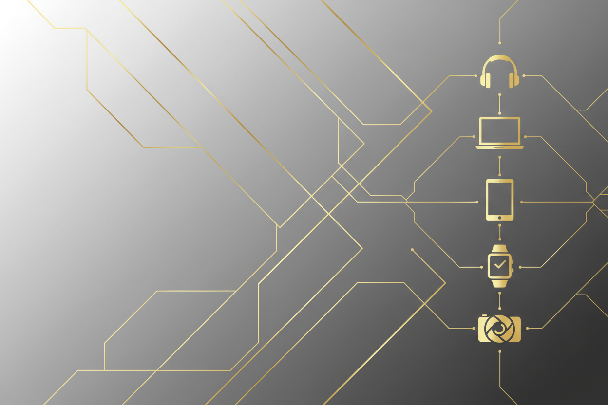 Savamrate.lt šviesus pilkas-auksinis baneris